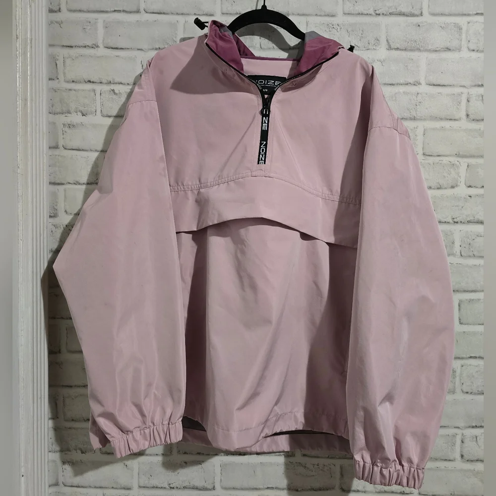 Noize Naomi Oversized Quarterzip Windbreaker Jacket Pink size L‎